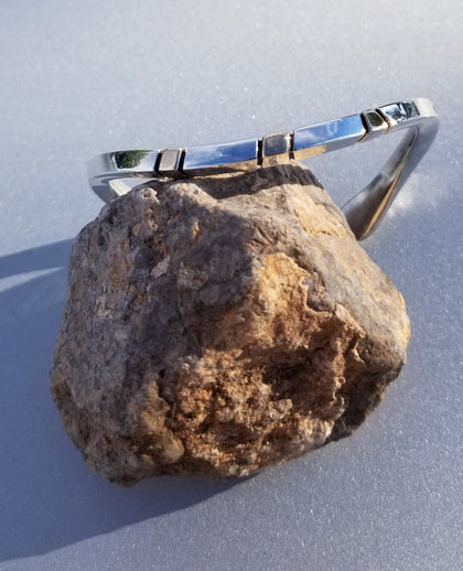 Authentic Navajo Bracelets by Ron Henry - Sterling Silver