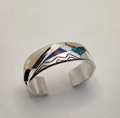 Sterling Silver Abstract Cuff