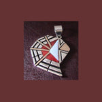 Navajo Custom Spider Web Pendant with Coral, Opal and 14k